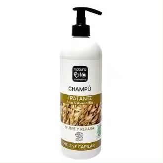 Naturabio Cosmetics Champú Tratante Aloe Avena Bio 740Ml - 1