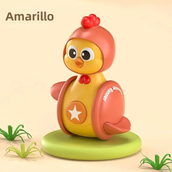 Juguete Educativo De Puzle Para Bebés Chicken Gliding Tumbler Divertido Y Engañoso Adecuado Para Niños De 3 a 9 Meses - 1
