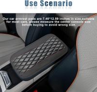 Manta De Reposabrazos Para Coche Universal En Cuero PU Estilo Étnico Impermeable Antideslizante Con Caja De Almacenamiento Accesorio De Estilo Interior Para Automóvil - details 4