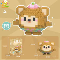 Mini Bloques De Construcción Micro Animales HUIQIBAO 3D Diamante Modelo BEE Gato Panda Para Niños Juguetes De Ciudad DIY - details 5