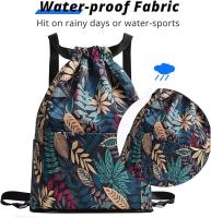 Mochila plegable de la cuerda de la prenda impermeable del bolso de la cuerda con el peso ligero del compartimiento de bolsillo - details 2