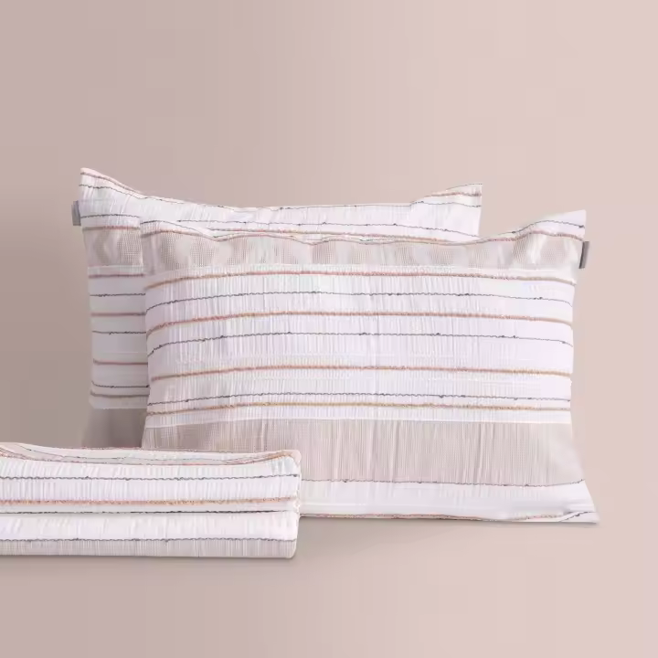 Colcha Jacquard Yaiza Beige - 1