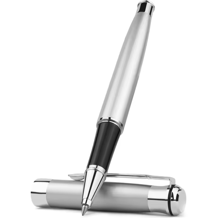 STONEGO Pluma De Acero Inoxidable Signature En Negro Punto Medio (1.0mm) Pluma Bolígrafo Suave Regalo De Papelería - 1