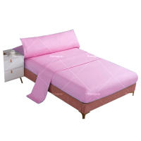 Juego de cama de tres piezas, funda de colchón, textil para el hogar, delicado y suave, agradable para la piel, color sólido, adecuado para sala de estar, dormitorio. - details 0
