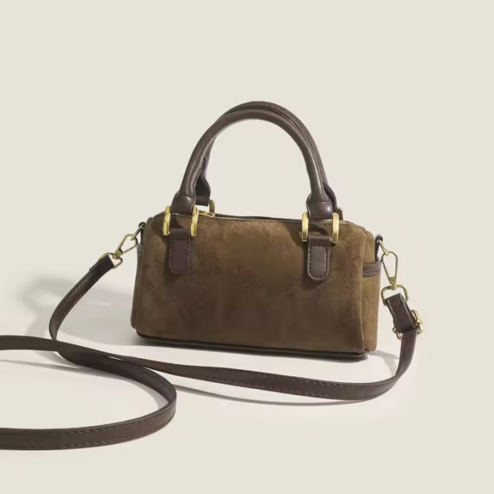 Nuevo bolso de paja, bolso de cubo de fantasía para vacaciones, bolso tejido de moda de verano para mujer, bolso bandolera pequeño - 1
