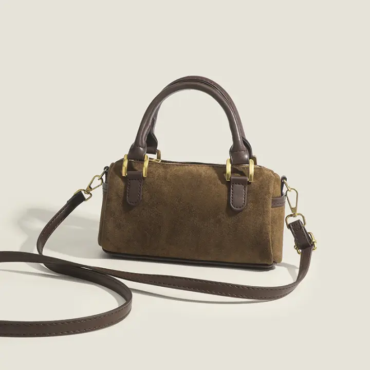 Nuevo bolso de paja, bolso de cubo de fantasía para vacaciones, bolso tejido de moda de verano para mujer, bolso bandolera pequeño - 1