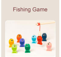 Juego De Pesca De Formas Montessori En Madera Bloques De Construcción Para Niños Educativo Jigsaw De Conteo Y Matemáticas - details 16