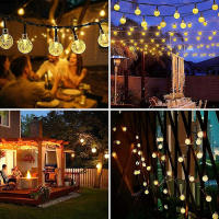Luces De Cadena Solar LED Para Exterior Con 8 Modos De Iluminación Bola Burbuja Para Jardín Bodas Camping Fiestas De Navidad Decoración - details 4