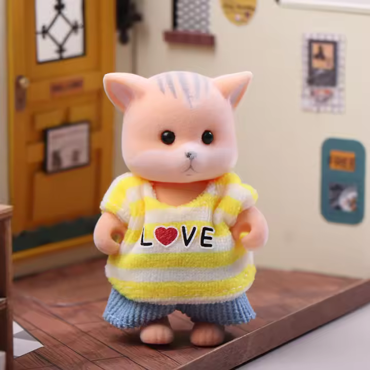 Juego De Juguete DIY De Familia De Conejos Y Koalas Simulación De Bosque Mini Figuras De Oso Para Niños Regalos - 1