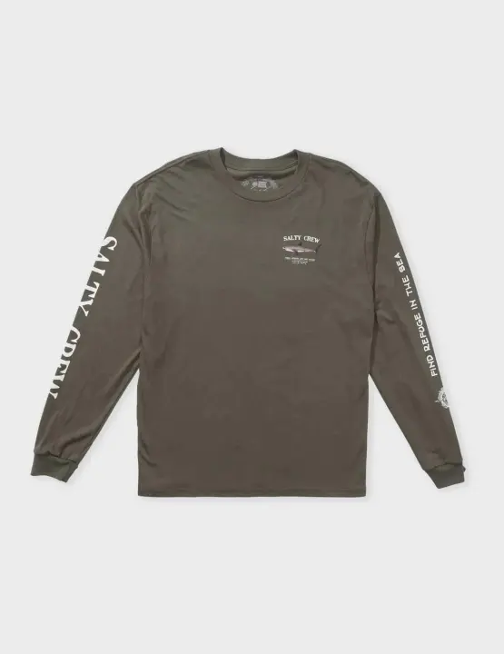 Salty Crew Bruce camiseta verde oliva para hombre - 1