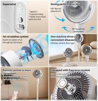 4000mAh Ventilador De Pie, Ventilador De Control Remoto Ventilador Silencioso Ventiladores Pedestal Enfriador De Aire Ventilador Para Dormitorio Hogar Y Oficina - details 3