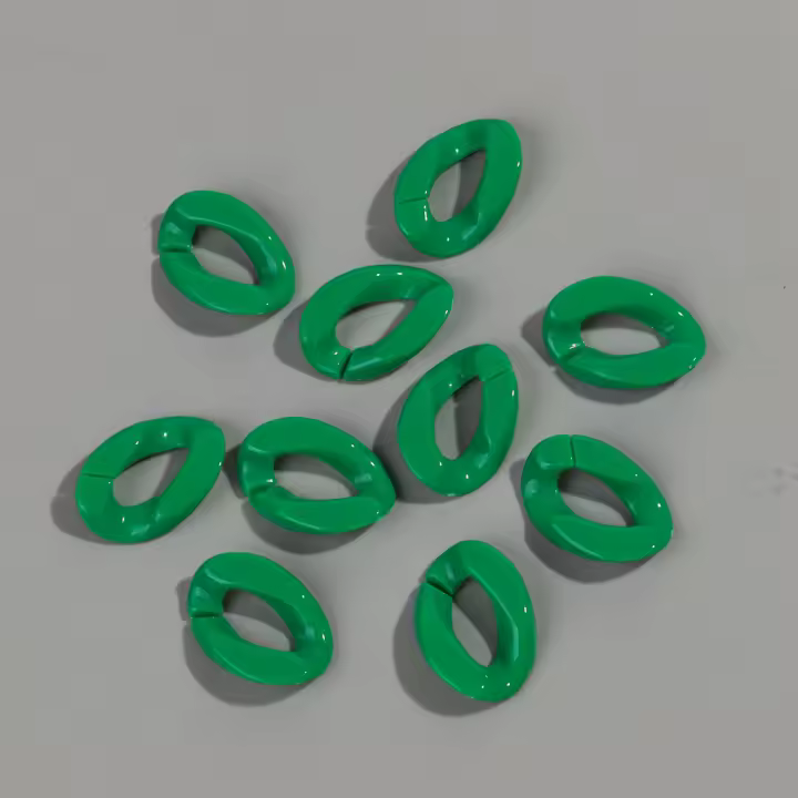 30pcs Cuentas De Acrílico Geométricas Solas En Color Para Hacer Pulseras Collares Cadenas De Gafas Accesorios De Joyería DIY De 20x30mm - 1