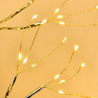 Luces De Árbol LED Decorativas Artificiales Luz De Hadas Operadas Por Batería Para Mesa Bonsái Lámpara Para Fiesta Navidad Camping Decoración De Verano - details 7