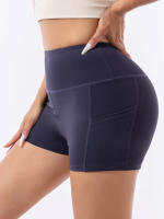 Shorts De Yoga Para Mujer De Cintura Alta Escultora Quick-Dry Transpirable Estilo Deportivo Para Correr Ciclar Yoga Fitness - details 12