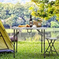 Mesa Plegable Mesa de Camping 87cm, Mesa Cuadrada Portatil Mesa de Jardín Mesa de Balcón Mesa de Cocina Mesa de Picnic Mesa de Fiesta Exterior Interior - details 4
