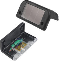 Luces solares LED para terraza, paquete de 4, impermeables, para cercas, piscinas, escaleras, escalones y cercas (blanco cálido) - details 0