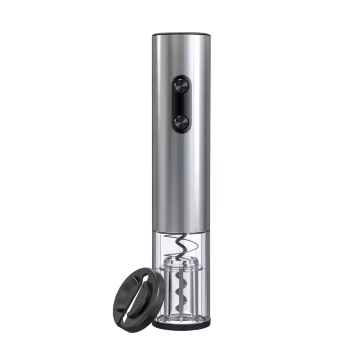 Kit Eléctrico para Abrir Botellas de Vino Kolitong (Caja Regalo Elegante) | Abridor Un Toque + 6 Piezas de Utensilios de Vino | Base Portátil · Inoxidable Profesional · Ideal para Hogar y Fiestas KB1-602302AL - 1