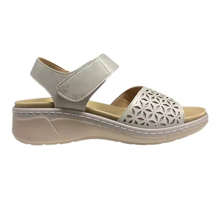 Sandalia Plantilla Extraible Plata - 1