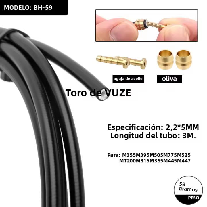 Anillo De Presión Para Tubo De Aceite De Frenado De Bicicleta MTB Apto Para BH90 BH59 M395 M375 Accesorio De Reparación De Bicicleta - 1