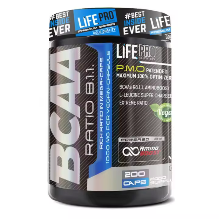 LIFE PRO BCAA PRO 8:1:1 1000MG 200 CAPS - 1