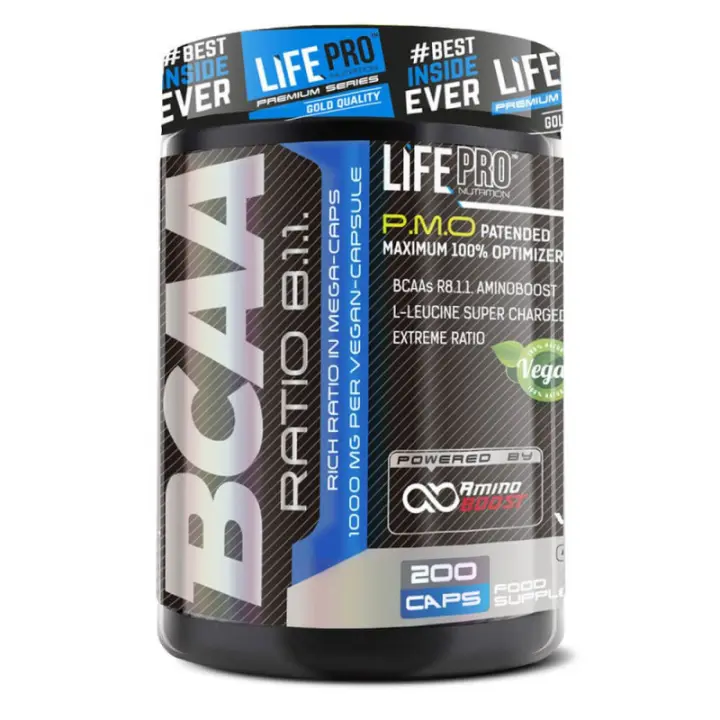 LIFE PRO BCAA PRO 8:1:1 1000MG 200 CAPS - 1