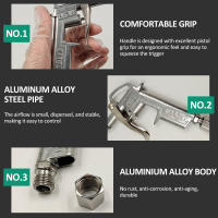 Kit De 5 Piezas De Pistoleta De Aire Mini Para Limpieza De Polvo Pneumática Para Motor De Automóvil Y Otras Aplicaciones De Metalworking - details 5