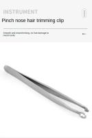 Tijeras De Nariz Y Barba De Acero Inoxidable Con Cabeza Redonda Y Anillo Para Peluquería Herramienta De Belleza Para Cejas Y Pelo De Nariz - details 1