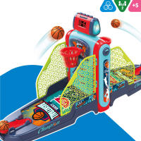 COLORBABY - Mini canasta baloncesto infantil, 2 jugadores, juego de mesa, basket electrónico, con marcadores y lanzadores, 2 niveles, control de volumen y tiempo, incluye 6 pelotas - details 1