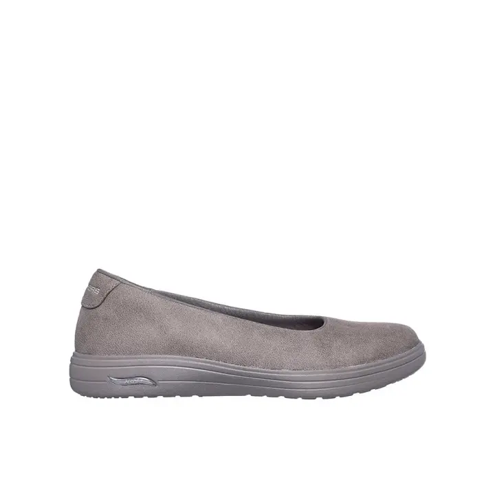 Skechers 138901_DKTP Bailarinas para mujer color topo en sintético 82308 - 1