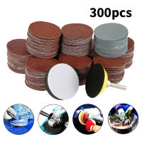 Kit De Discos De Arena 300Pcs 50mm 60-3000 Grit Para Taladro Herramientas De Polido Con Placa De Apoyo Para Metal Y Madera - details 0