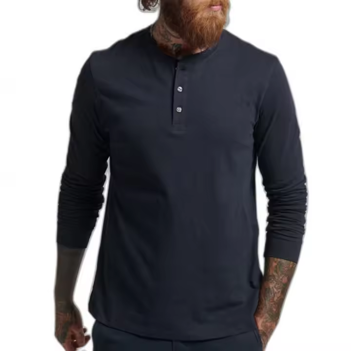 Camiseta de Manga Larga Studios Slub, Marca Superdry, Color Azul Marino, Talla XL, Para Hombre - 1