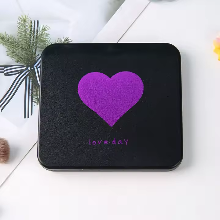 Espejo Portátil Doblemente Lado Pequeño Para Maquillaje Espejo Cuadrado De Viaje Espejo De Bolsillo Doble Illikely - 1