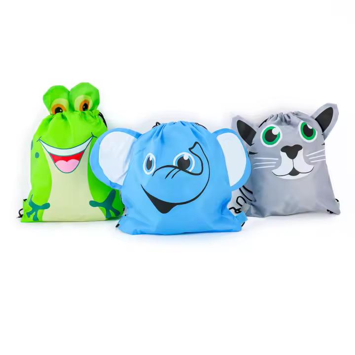 Pack de 6 a 24 unidades de Mochilas con forma de animales  para niños, Regalos para niños,3 modelo, Regalos de cumpleaños originales, Detalles invitados boda, Recuerdos de comunión para niños, Infantil, Regalantes store - 1