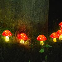Luces De Hongo Solar Para Jardín Decoración Exterior Impermeable Con 8 Modos Luces Nocturnas Para Camino Paisaje Jardín Navidad - details 5