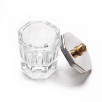 Nuevo Herramienta De Arte De Uñas De Cristal Con Polvo Y Líquido De Acrílico Tazón Dappen Con Tapa Soporte Para Vaso De Uñas Equipamiento De Manicura - details 1