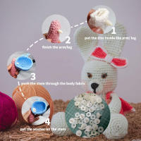 Juntas De Muñeca DIY Para Crochet Y Fabricación De Muñecos 20mm Conjuntos De 10 a 50 Piezas Plásticas Seguridad Rotativas Para Muñecos De Peluche - details 3