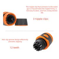 Conector Rápido De Jardín 1/2 Pulgada Para Grifo Y Riega Plástico Fregadero De Agua Para Lavado De Coche Y Jardinería - details 5