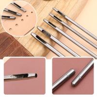 Juego De 10 Herramientas De Perforación De Cuero Con Martillo De Plástico Y Goma 0.5mm-3.5mm Herramientas De Trabajo De Perforación Redonda - details 3
