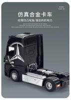 Modelo De Camión Mercedes-Benz ACIROS 1:24 En Aleación De Metal Simulación Alta Con Sonido Y Luz Juguete De Colección Para Niños - details 6
