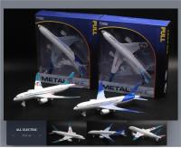 Modelo De Avión De Aluminio Boeing 787 24cm Con Luces Regalo Para Niños Hobby Coleccionables Metal Para Adolescentes Mayores De 14 Años - details 0