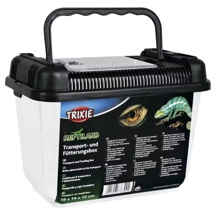 Trixie Caja de Transporte y Cría para Reptiles y Anfibios - Almacenamiento de Alimento Vivo y Cuarentena Temporal - 1