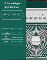 Ventilador Portátil De Enfriamiento Con Luz LED Y Humidificador Tres En Uno Timer De 1 a 3 Horas Para El Hogar 5 Agujeros - details 7