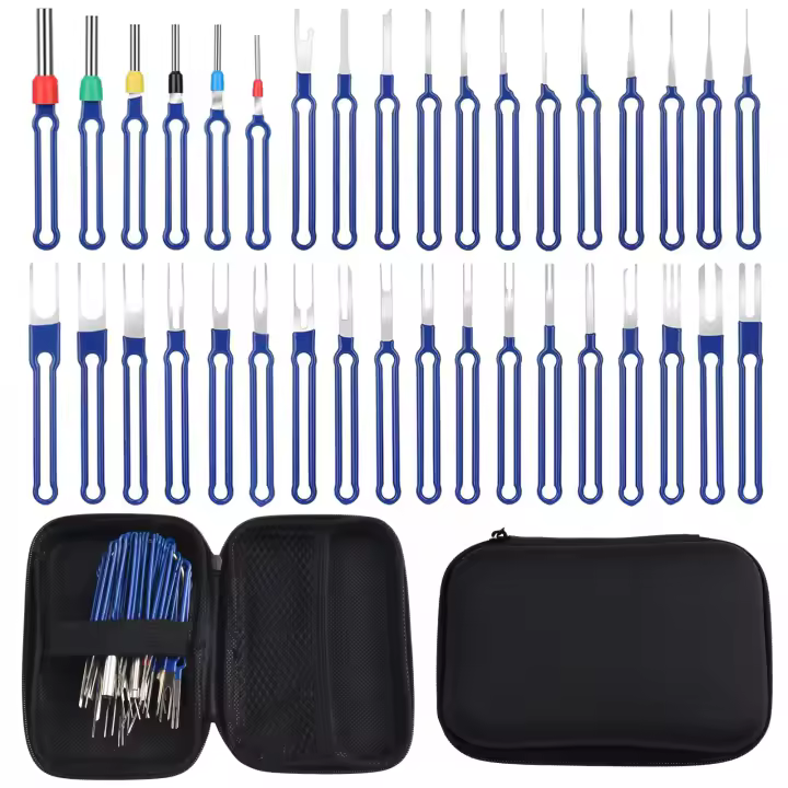 Kit De Herramientas Para Eliminación De Terminales De Conector Eléctrico 36Pcs Herramienta De Eliminación De Pines Opcional Para Cable De Automóvil Material De Acero Inoxidable - 1