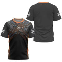 Camiseta Deportiva Estampada Para Hombres Verano Casual Cuello Redondo Manga Corta Talla Grande Cómoda Transpirable Y De Secado Rápido - details 4