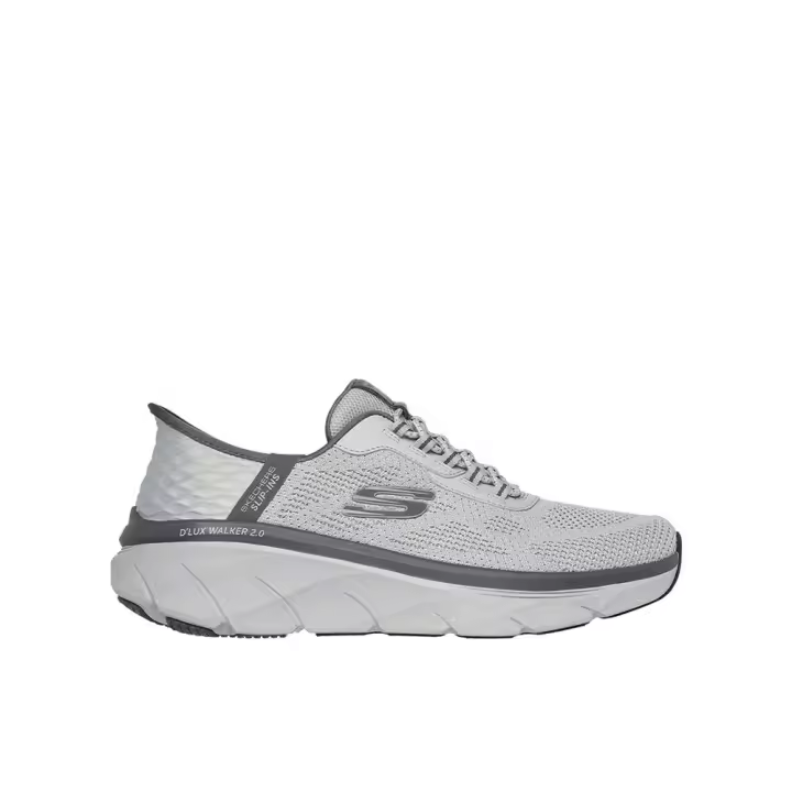 Skechers D'Lux Walker 2.0 - Rezinate Zapatillas deportivas para hombre grises en textil y sintético 83488 - 1