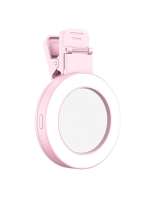 Luz De Rellenar Con Espejo Clip Para Selfie Luz De Anillo Rotatable 180° Portátil Expansible Dimmable Luz Blanca Cálida - details 1