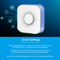 Sistema De Alarma WiFi Tuya ONENUO Seguridad Inteligente Para El Hogar Con Accesorios Inalámbricos Control Por Alexa Y Smart Life APP Kit De 24 Zonas - details 3