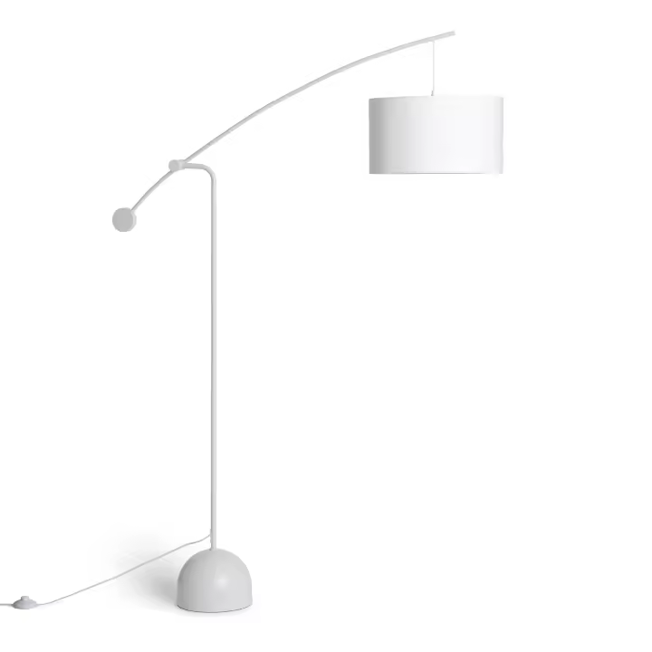 Ledkia Lámpara de Pie Metal Meetkunde Blanco - 1