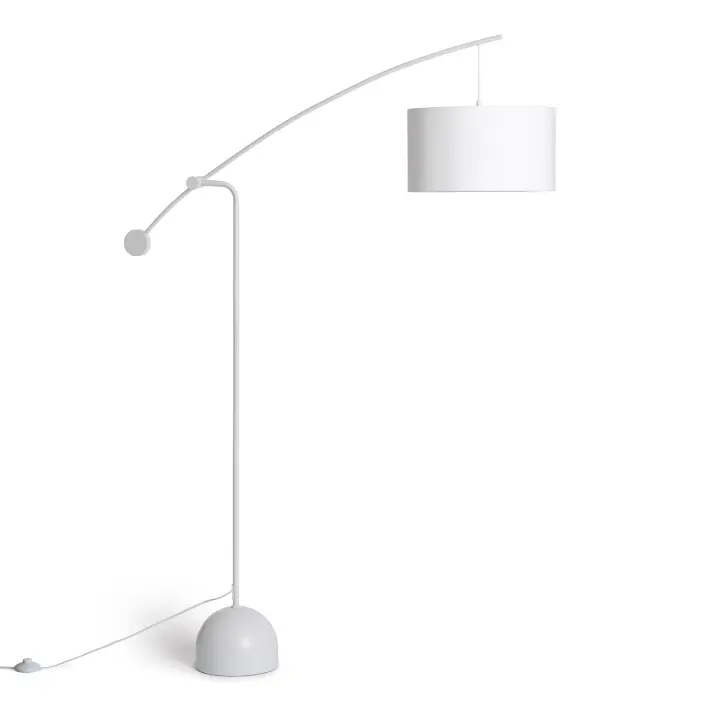 Ledkia Lámpara de Pie Metal Meetkunde Blanco - 1