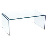 Mesa De Centro De Cristal Curvado - Medida Exclusiva 100 cm - DECOLUNAHOME - details 1